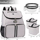 BAGLHER丨Dog Travel Bag, Airline Approved Pet Supplies Backpack, Dog Travel Backpack with 2 Silicone Collapsible Bowls and 2 Food Baskets
