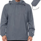 Outdoor Ventures Men's Rain Jacket Waterproof Lightweight Packable Rain Shell Raincoat with Hood for Golf Hiking Travel