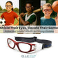 BLUE CUT Safety Basketball Goggles For Kids for Outdoor Sports Activities Anti Fog Replaceable to Prescription Lenses