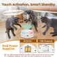 Potaroma Cat Toys 3in1 Automatic Interactive Kitten Toy, Fluttering Butterfly, Moving Feather, Track Balls, Dual Power Supplies, USB Powered, Indoor Exercise Kicker (Bright White)