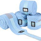 Harrison Howard Horse Polo Wraps Upgrade with Bling Leg Wraps for Horses 4-Pack Fleece Leg Wraps Stable Supplies Ice Blue M