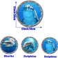 Ocean Animals World Under Sea Decor Includ Dolphins Sharks 3 Pcs Removable 3D Peel and Stick Vinyl Stickers for Bathroom,Wall Decor,Wall Stickers,Bedroom,Furniture