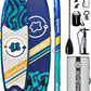 11'Stand Up Paddle Boards Surf Control with Premium SUP Board Accessories Backpack & Removable Fins, 34" Wide Inflatable Paddle Boards of All Skill Levels