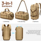 Gym Bag for Men and Women with Shoe & Laptop Compartment, 3-in-1 Sports Travel Duffel Bag Anti-Theft Weekender Carry-On Backpack for Airplane & Workout, Overnight Travel Bag,35L (Khaki, Medium)