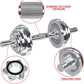 VIVITORY Fitness Dumbbells Set, Adjustable Weight Sets up to 11/22/44/66/110 lbs, with Metal Connecting Rod Used As Barbell, Chromed Weights, Hardcover Gift Box, Home Gym Work Out Training Equipment