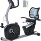 Recumbent Exercise Bike, Recumbent Bike for Home with Smart Workout APP - Recumbent Bikes with Ergonomic Backrest and Comfort Seat, 420LBS Weight Capacity, Larger Backlit Display