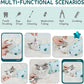 Cat Wrap for Cutting Nails, Self-Adhesive for Grooming, Anti-Scratch Cat Swaddle Wrap for Medicine, Nail Clipping, Teeth Brushing, Ear Cleaning