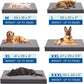 Orthopedic Memory Foam Dog Bed,Cooling Dog Beds for Large Dogs, Washable Pet Beds for Crate with Faux Fur Cover, Waterproof Lining, XL(41inch)