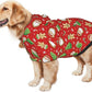Santa Claus with Gingerbread Man Hoodie,Christmas Cosplay Dog Clothes with Pocket and Hat Winter Clothes Sweaters X-Small