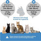 Cat Recovery Collar, Soft Adjustable Cat Cone Alternative, Lightweight Waterproof Fasteners Collars for Cats Kittens Puppies, After Surgery Stop Licking, Post-Surgery or Skin Protection