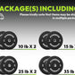 Bumper Plates 2 - Inch Olympic Weight Plate Set for Barbell, 10-55 lb Rubber Weights Sets for Home Gym, Strength Training Plate, Weight Lifting, Black