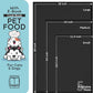 Dog Food Mat - 24x15” Large Silicone Pet Food Mat, Raised Edges for Food and Water Prevent Spill, Waterproof Cat Food Mat Protect Floors,Easy Clean Dog Bowl Mats for Food and Water