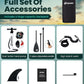 Inflatable Paddle Board,Stand Up Paddle Board Set, Extra Wide SUP Board with Removable Fin, Floating Paddle, Hand Pump, Waterproof Phone Pouch,Traveling Board