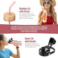 Kodrine Water Bottle with Straw, 24 oz Glass water Bottle with 2 Lids Bamboo Straw Lid and Spout Lid with Handle, 32 oz Clear Water Bottle Glass for Sports Travel, Waterbottle with Time Marker