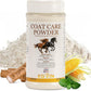 Coat Care Powder for Horses 8.4oz | Made in USA | Equine Skin Conditioner for Sweet Itch, Rain Rot & Skin Issues | Effective Dry Horse Shampoo & Daily Preventative | Herbal & Natural Formula