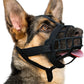 BARKLESS Dog Muzzle, Silicone Basket Muzzle for Small Medium Large Dogs, Soft Cage Mouth Cover Prevent Biting Chewing, Allow Drinking Panting, Suitable for German Shepherd