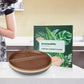 greenandlife 9 Inch 4PCS Unbreakable Portion Control Plates, Divided Plates for Kids Adults, Dishwasher & Microwave Safe Compartment Plate, Lightweight Reusable Wheat Straw Plate, BPA Free