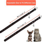 OOPSDOGGY Rolled Leather Cat Collar with Bell, Reflective Kitten Collars with Buckle Include Safety Elastic Strap - Adjustable Small Pet Collars for Boy Girl Cats (Dark Brown)
