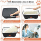 Memory Foam Booster Dog Car Seat for Medium Dogs (Under 45LBS): Elevated, Detachable Washable, Anti-Slip, for Car Back Seat, Travel Pet Bed with Seat Belt