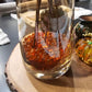 Glass Stones, 0.85LB/385g Orange Aquarium Gravel Rocks, Orange Pebbles for Fish Tank, Sea Glass for Vase Filler Craft