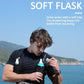 Running Vest for Women Men, USA Original Patent, Adjustable Chest Straps Running Hydration Vest with 500ml Soft Flask, Lightweight Reflective Hydration Backpack for Hiking Marathon