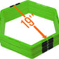 Yes4All Hex Agility Rings/Speed Rings with Carrying Bag – Hexagon Rings, Agility Hurdles for Agility Footwork Training