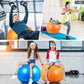 Yoga Ball, 22-30 Inch Extra Thick Exercise Ball for Workout Fitness Balance, Anti Burst Chair for Home and Office Desk, Includes Hand Pump & Workout Guide Access