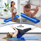 Yes4All Medium Firm Half Foam Rollers for Post-Workout Relaxation, 12/18/24/36 inch PE Foam Roll for Back Massage & Yoga Exercise