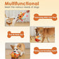 Dog Squeaky Plush Toy with Straps, 6-Inch Soft Stuffed Ball with Cotton Material and Bell Built-in, Pet Interactive Fetch Toy for Small to Large Dog