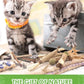 TINDTOP Catnip Chew Toys for Cats, 12 Pack Natural Silvervine Sticks for Kittens Teeth Cleaning, Matatabi Dental Care, Increase Appetite, Calm Cat Anxiety and Stress, Aggressive Chewers Cat Dental Toy