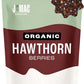 J Mac Botanicals, Organic Dried Hawthorn Berries Whole (16 oz) Hawthorn berry from Eastern Europe, certified Organic hawthorn berry tea, Hawthorne berries bulk resealable bag, Dried Hawthorn berries