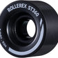 Rollerex ST360 92A Roller Skate Wheels (8-Pack) (Color Options) - Indoor Outdoor - Use for Quad Skate Wheel Replacement (Steel Black)