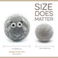 Fluff Ewes Wool Dryer Balls 3 Pack Premium New Zealand Wool Laundry Balls for Dryer, No Static Dryer Balls Laundry Reusable Cute - XL Wool Dryer Balls Cute, Baby Dryer Balls for Dryers - Lights
