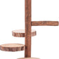 Natural Wood Bird Perch Stand Platform, Hanging Round Wooden Rotating Platform Pet Parrot Bird Cage Perches for Parakeet Parrots Cockatiel Hamster Gerbil Chinchillas(Round Platform)
