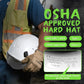 AOLAMEGS Construction Safety Hard Hat - ANSI Z89.1 Approved Safety Helmet with Visor & 50pcs Hard Hat Stickers Sliding Vented Hardhat for Men Women Adults Industrial Workwear Outdoor (Smoke Visor)