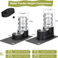 RIZZARI Large Water Dispenser for Dogs: 8L Automatic Stainless Steel Black Gravity Raised Pet Feeder for Pet Dogs Indoor/Outdoor