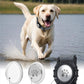 TagME Airtag Dog Collar,Waterproof Reflective Pet Collar with Airtag Holder,Soft Padded and Double D-Rings for Large Dogs,Grey