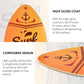 seething 35 Inch Skimboard with High Gloss Coat Wood Skim Board for Beginners,Kids, Teenagers, Adults and All Skimming