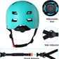 Bike Helmet 3 Sizes for Teenager Kids Youth Adults,Bavilk Skateboard Helmet Adjustable Multi-Sport Bicycle Cycling Scooter Roller Skate Inline Skating Rollerblading for Girls Boys Women Men Teen
