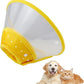 Pet Cone Recovery Dog Cone Adjustable Dog Collar Clear Padded Collar with Breathable Soft Edge, Plastic Puppy Cone Protect The Neck Surgery Recovery, Designed for Cats and Puppies (Yellow, M)