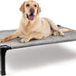 Heeyoo Elevated Dog Bed, Cooling Raised Pet Cot with Chew Proof Washable Breathable Mesh and Metal Frame, Portable Dog Cot Bed with No-Slip Feet for Outdoor or Indoor Use