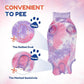 Breathable Dog Recovery Suit for Male/Female, Tie Dye Purple Dog Onesie for Abdominal Wounds, Cone E-Collar Alternative after Surgery to Anti-Licking, Professional Surgery Suit for dogs