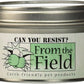 from The Field | Fine Ground Stalkless Catnip | Premium USA-Grown Catnip for Toys & Playtime | Fresh, Potent, Non-Toxic, Eco-Friendly | Safe for Kittens & Cats | Resealable 1 oz Can