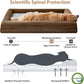 WNPETHOME XXL Extra Large Dog Bed, Washable Dog Couch with Removable Waterproof Cover, Orthopedic Large Pet Sofa Bed with Bolster Sides for Sleeping