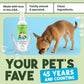TropiClean Dog Perfume, Long Lasting Baby Powder Cologne, Deodorizing Spray for Smelly Dogs, After Bath Detangling Spray with Vitamin E, Safe for Cats, 8oz.
