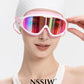NSSIW Goggles Swimming Adult Swim-Goggles: Wide View with UV400 Protection Anti Fog No Leak for Men and Women 3 Pack