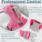 BARKBAY Dog Harness No Pull with ID Tag Pocket - Heavy Duty, Reflective, Easy Control for Large Dogs(Pink,M)