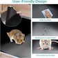Guinea Pig Cage with Wooden Stand,Indoor Rabbit Hutch with 2 Stories,Hamster Cage with Anti Chew Ramp,Hideout, Platform, Pull Out Tray (Wood)
