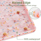 Ptlom Dog Food Mat Anti-Slip Dog Bowl Mats for Food and Water, Waterproof Pet Placemat Prevents Messy Spill to Floor, Silicone Puppy Feeding Tray for Small, Medium and Large Dogs Cats, Pink