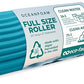 Oceanfoam Tidal Roller - Miami Blue - Muscle Massage Foam Roller for Back Pain & Stretching - Firm and Ergonomic Wide Wave Textured - Yoga, Athletics, & Wellness - Full Size, 20" x 5"